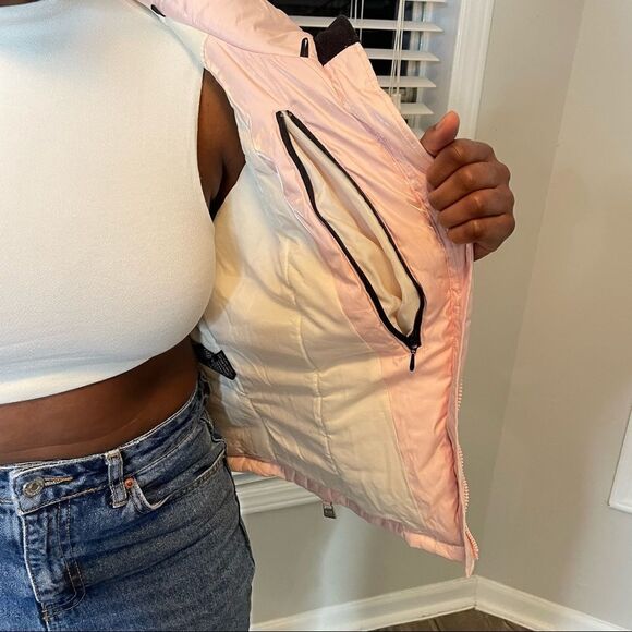 Revolve NILS iridescent Pink Ski Jacket Puffer Coat - Picture 5 of 16